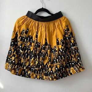 Printed Cotton Anthropologie Skirt